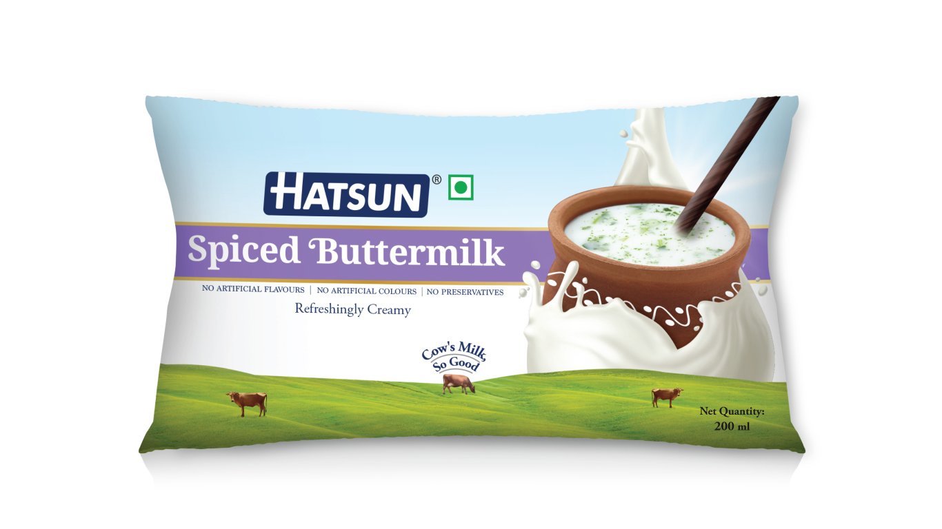 Hatsun Spiced Buttermilk Pouch - 200ml