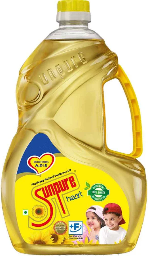 Sunpure Heart Sunflower Cooking Oil 2 Ltr